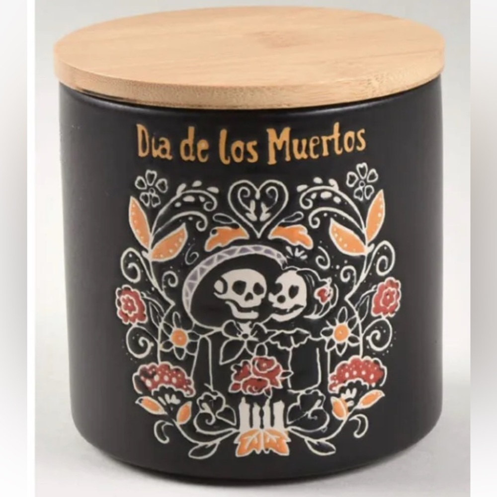 Spectrum Designz Mary Day Of Dead 4” Canister Inhomestylez Blue Sky Halloween